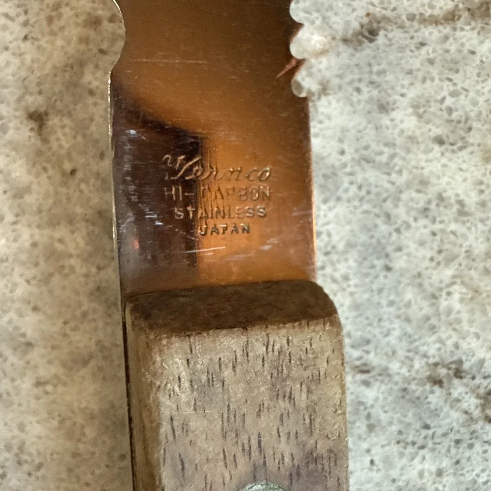 Vintage VERNCO Advertising Knife with Serrated Edge on both sides Capper's KS